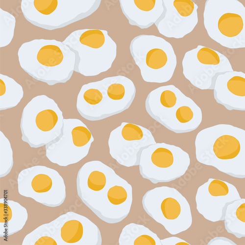 Seamless repeating pattern of eggs