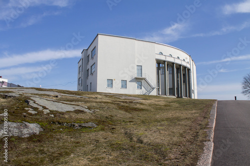 the building is a landmark of the city of Vyborg  Leningrad region