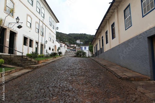 Fototapeta Naklejka Na Ścianę i Meble -  colonial street in tiradentes minas gerais brazil