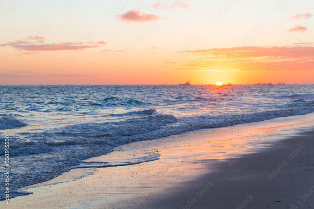Sunrise seascape at Bavaro beach