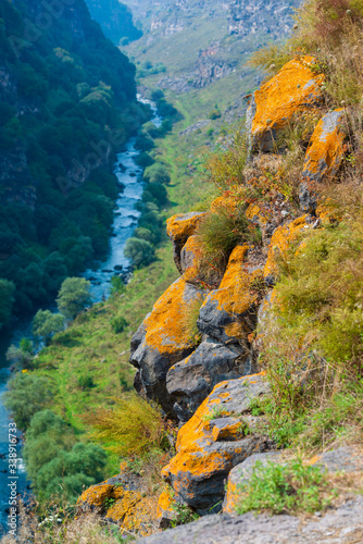 Beautiful canyon landscape with Dzoraget river, Armenia