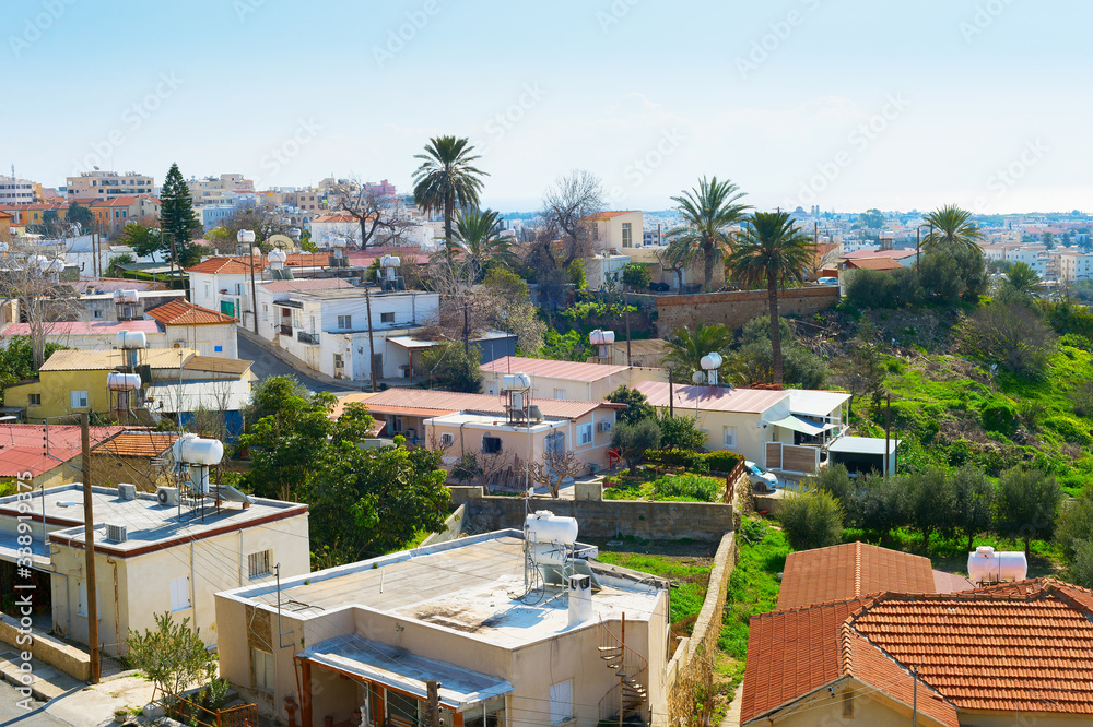 Paphos skylin sunny day, Cyprus
