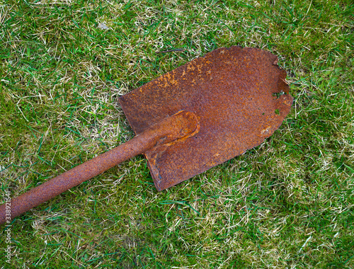 old rusty shovel