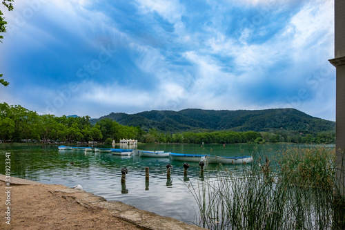 Lake of Banyoles in Catalonia  Spain.