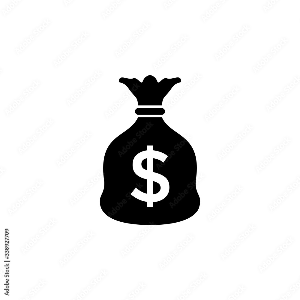 Money bag icon vector design