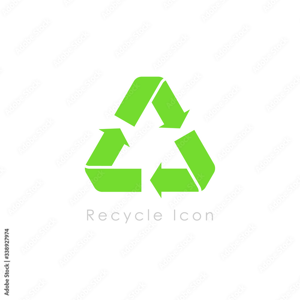 Recycle icon symbol vector design