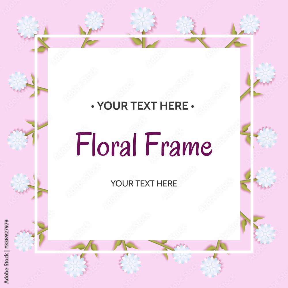 elegant beautiful floral banner