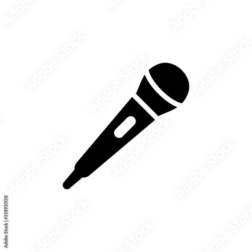 Wireless microphone icon flat vector design