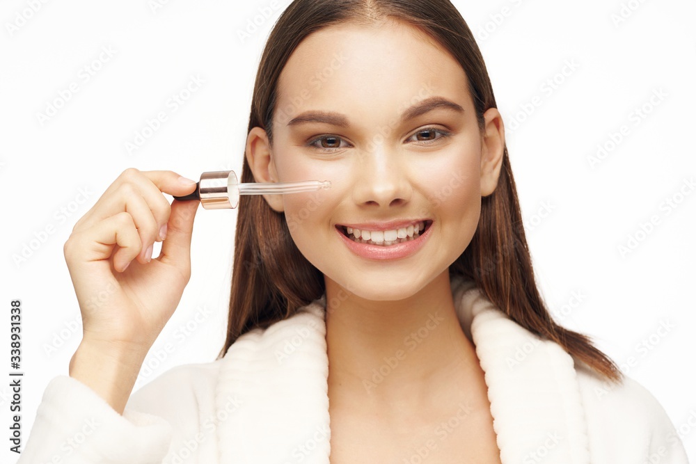Cheerful woman rejuvenation injection spa treatments Cheerful woman rejuvenation injection spa treatments
