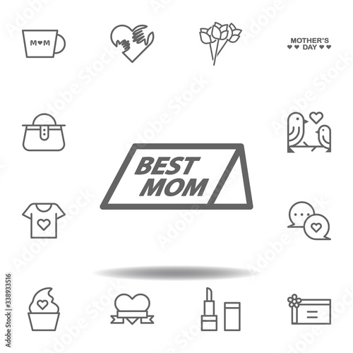 Wallpaper Mural mothers day paper outline icon. set of mothers day illustration icon. Signs and symbols can be used for web, logo, mobile app, UI, UX on white background Torontodigital.ca