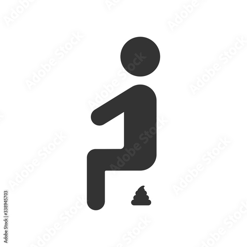 Shitting icon