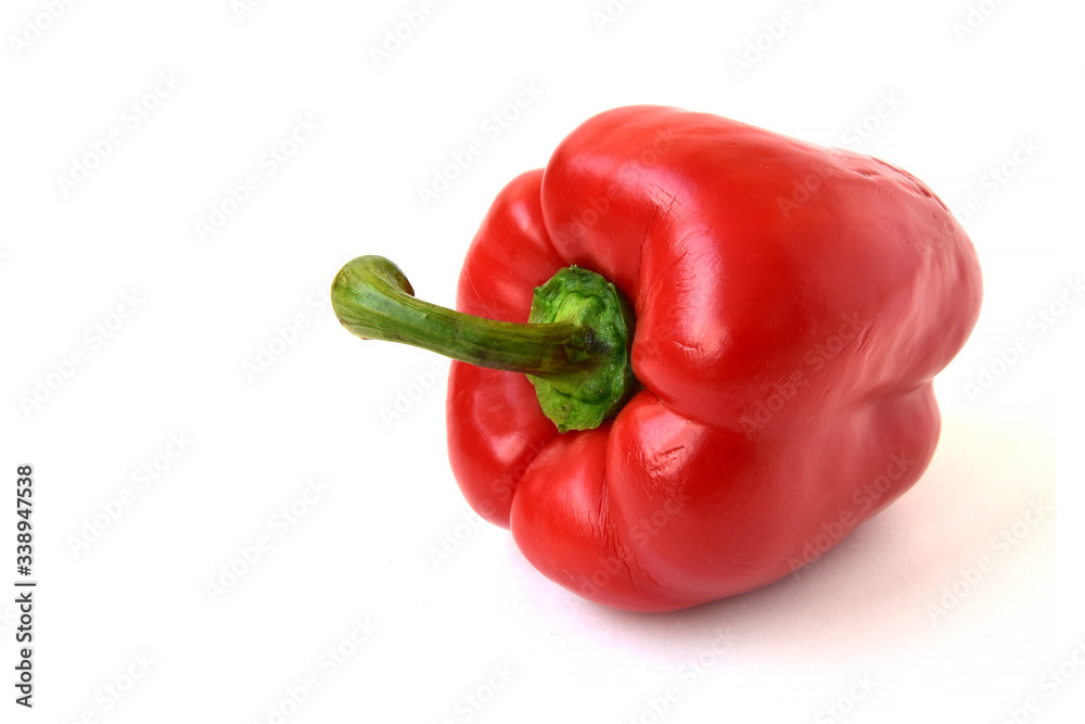 Red pepper on a white background. Vegetable isolated Red pepper on a white background. Vegetable isolated