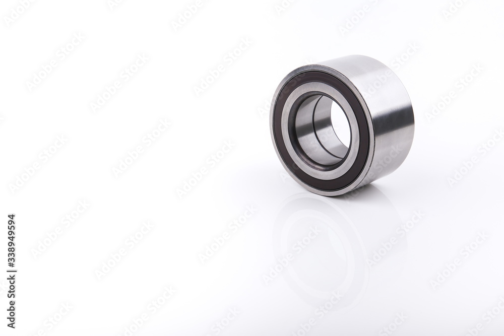 backdrop with car bearing on white background with copy space