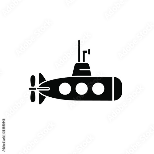 Submarine icon template