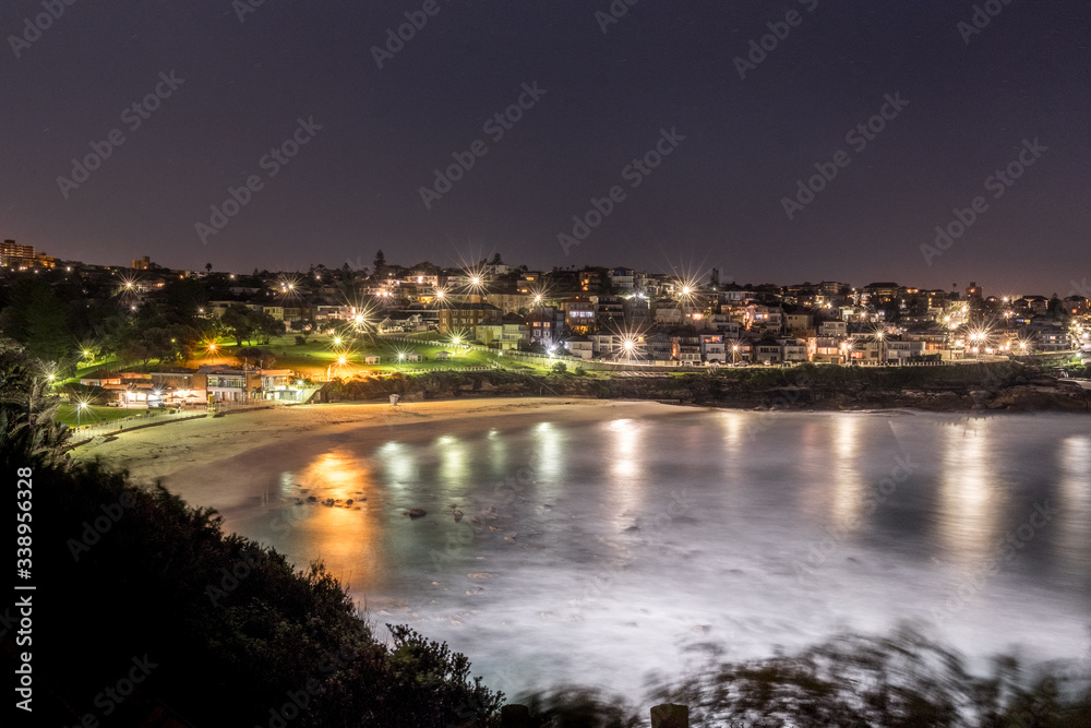 beach at night