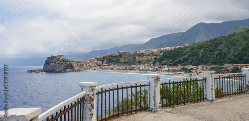 Mediterranean coastline in the summertime.