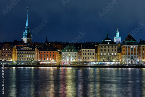 Old town in Stockholm in the evening 