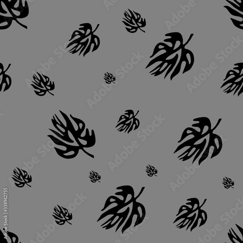 Abstract Seamless flower pattern with colorful background