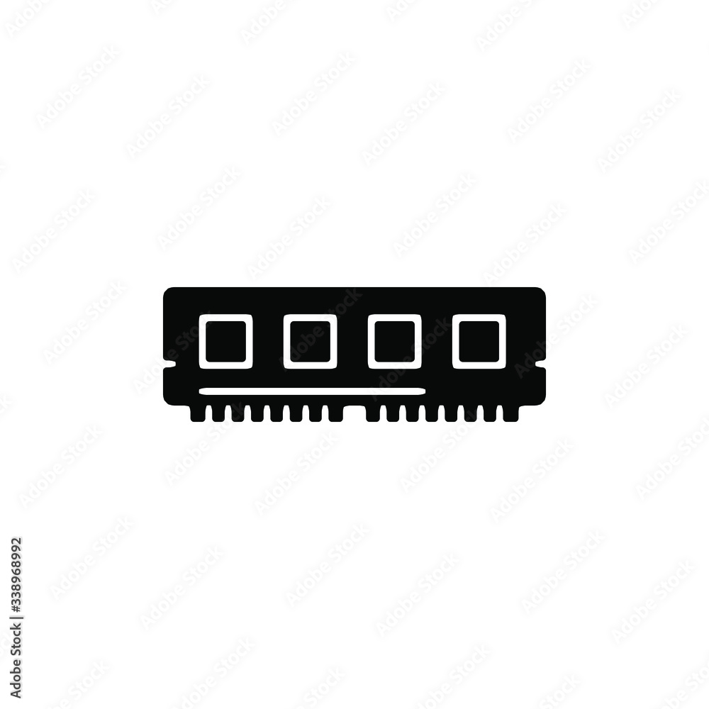 RAM memory card icon template RAM memory card icon template