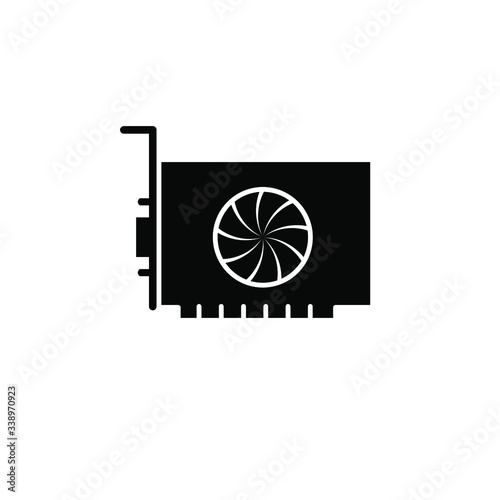VGA card icon template