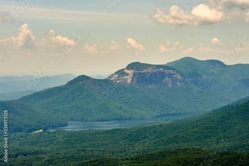 Mountains and lake