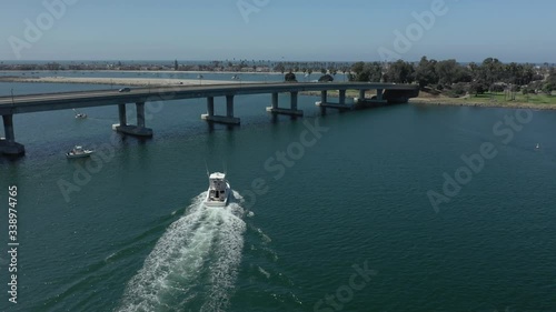 Wallpaper Mural The Dana of Mission Bay, San Diego, California 
highway, bridge, boat Torontodigital.ca