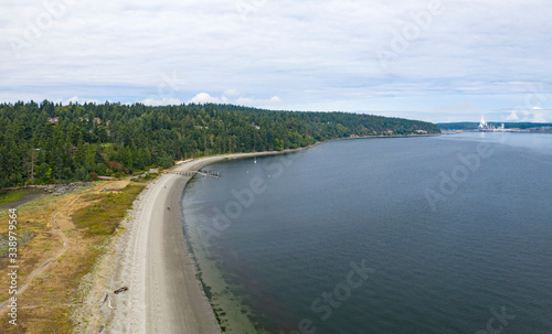 Kala Point Port Townsend Washington USA Beach Aerial Landscape