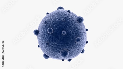 virus or bacteria macro shot illustration photo