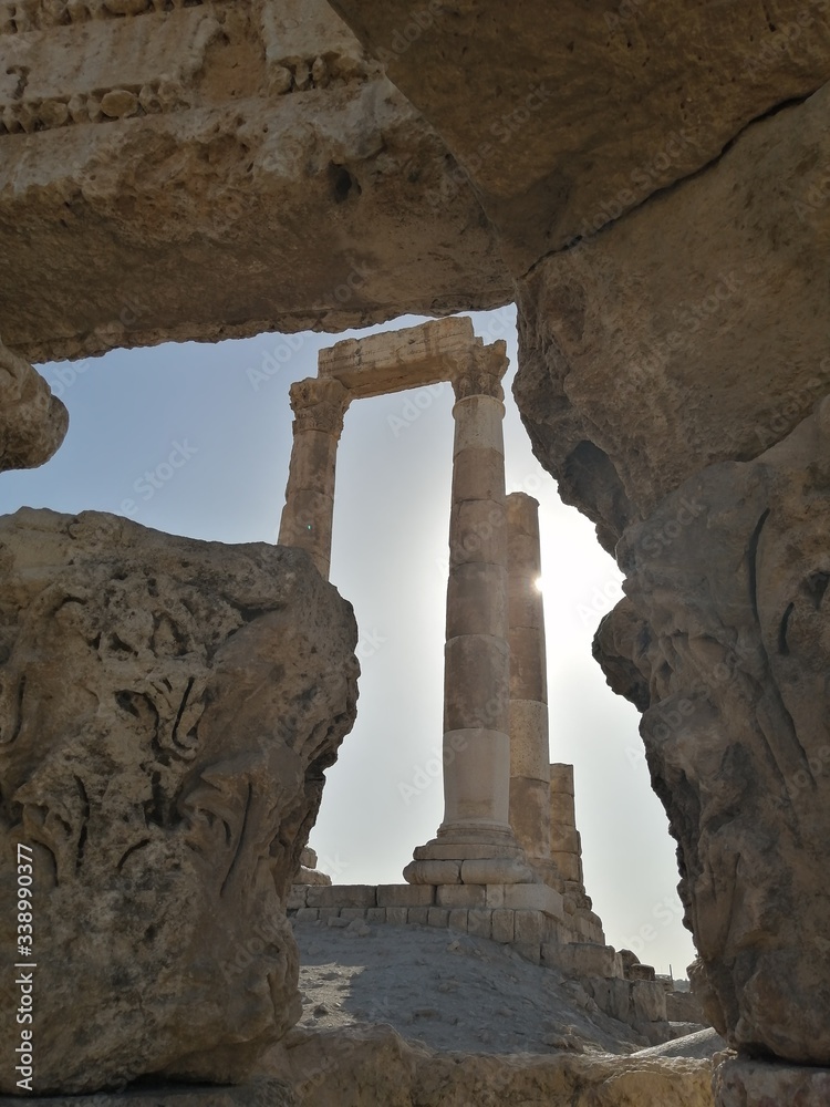 Jabal Amman Castle is one of the oldest castles in Jordan and dates ...
