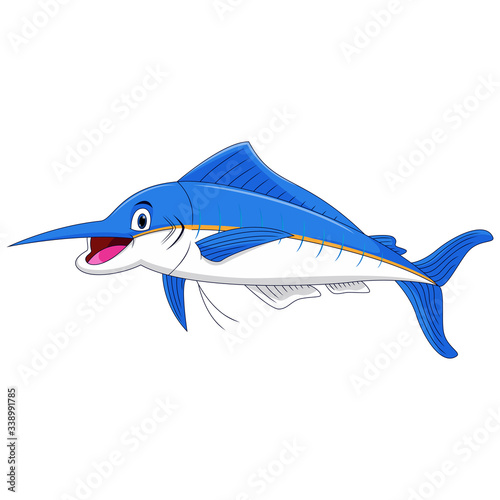 Marlin fish cartoon