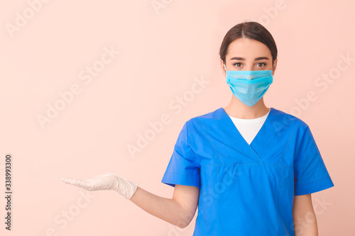 Doctor wearing medical mask...
