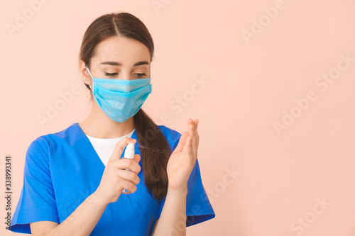 Doctor wearing medical mask...