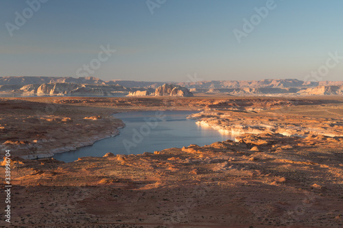 Obraz na plátně Lake Powell at sunset