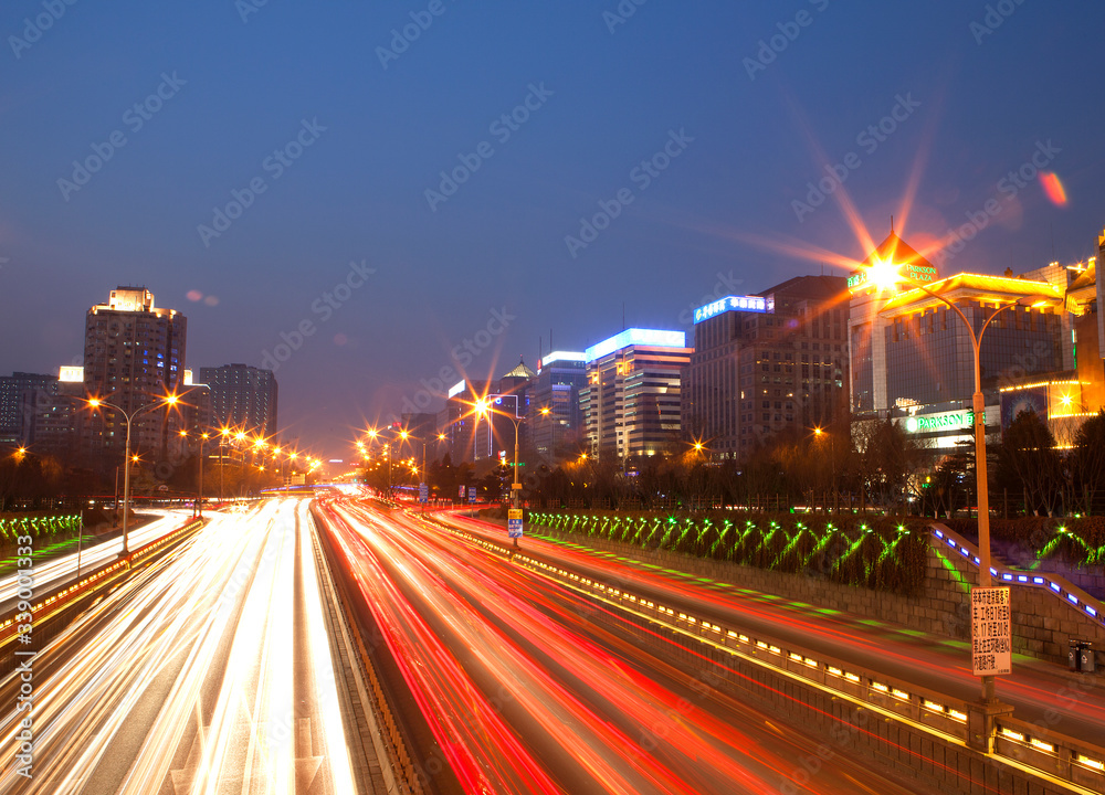 Fototapeta premium The finance street, Beijing