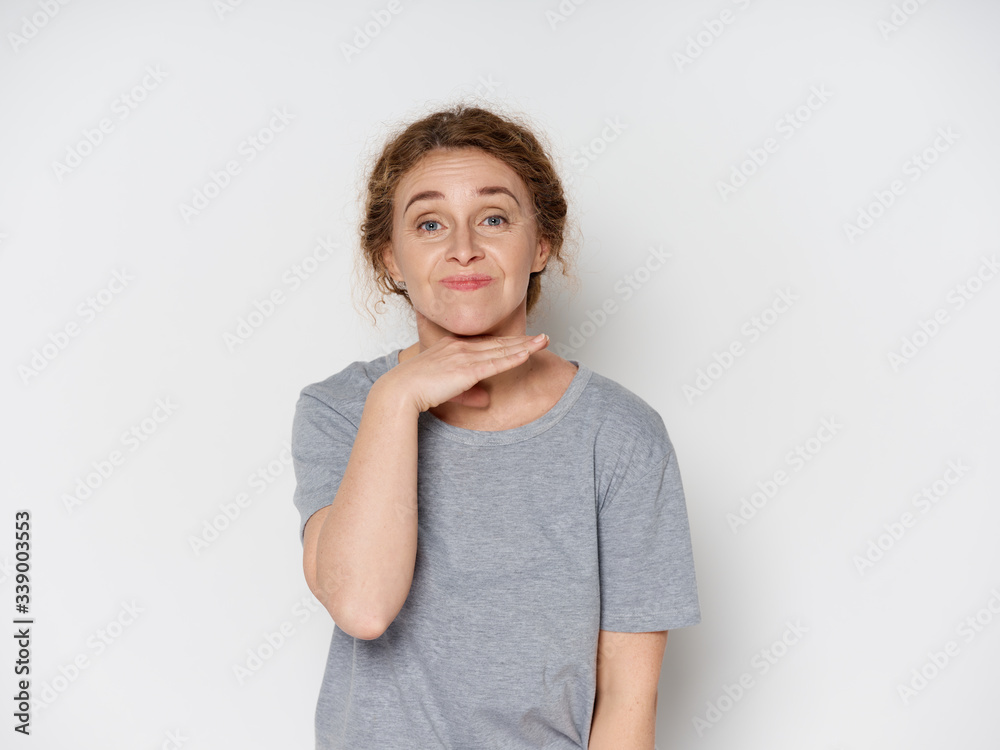 Obraz premium Woman elderly lifestyle smile model