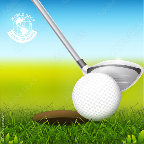 Golf Sport Background Vector