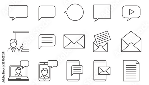 Vector illustration for brochure, ads, and web, line icons