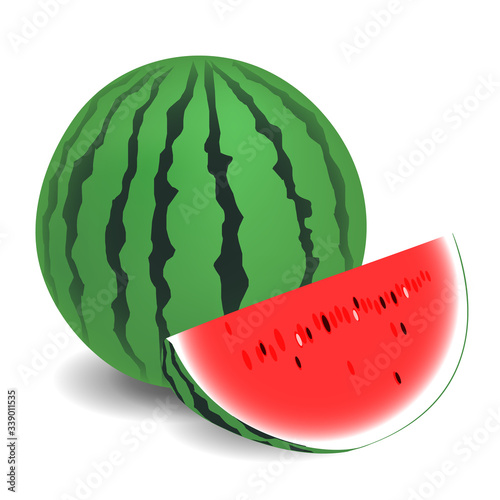 すいか　果物　夏　アイコン