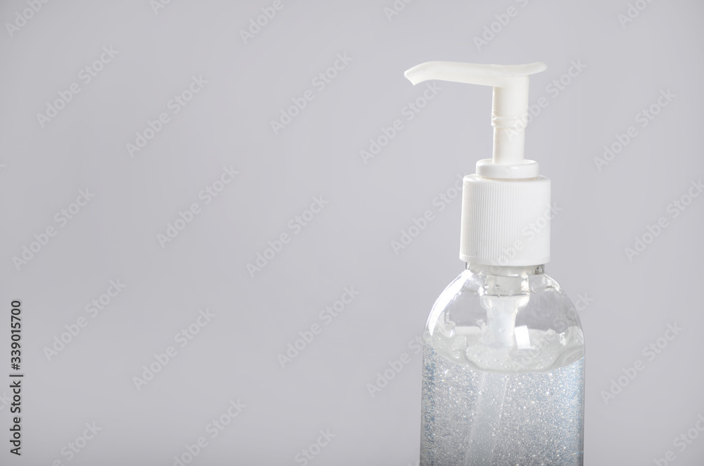 Applying antibacterial gel on hands Applying antibacterial gel on hands