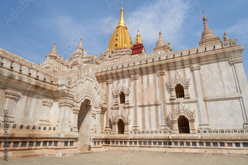 The Ananda pagoda is one of best known and most beautiful temples in Bagan, Myanmar, Burma.         © vadim_ozz