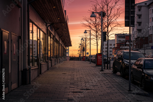 Canvas Print The streets of Rinkeby, Sweden