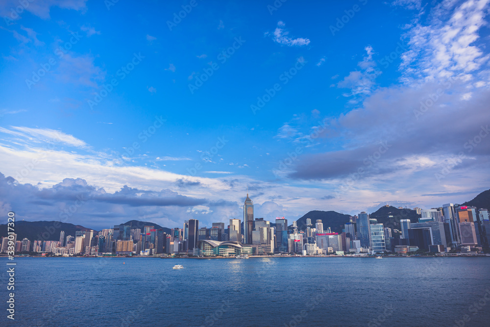 Hong Kong Victoria Harbour view; Hong Kong Cityscape