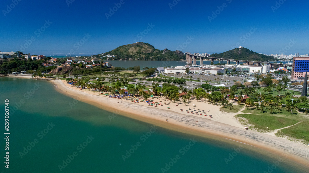  Curva da Jurema beach photographed in Vitoria, Espirito Santo. Picture made in 2018.