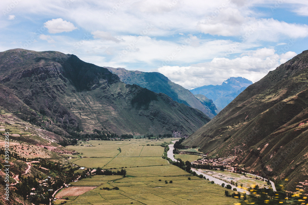 natural landscape in the sacred valley of cusco