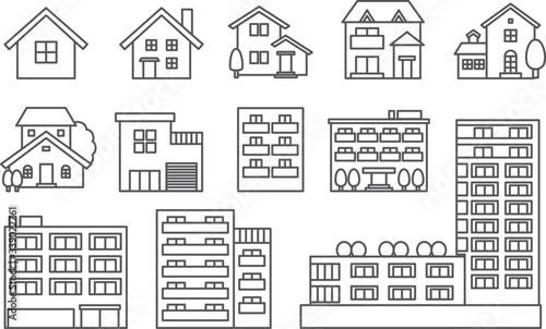 Vector illustration for brochure, ads, and web, line icons