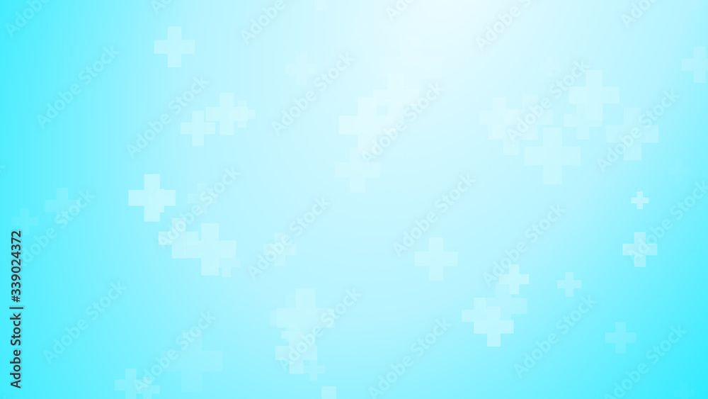 Medical health blue green cross pattern background. Abstract healthcare technology and science concept. Medical health blue green cross pattern background. Abstract healthcare technology and science concept.