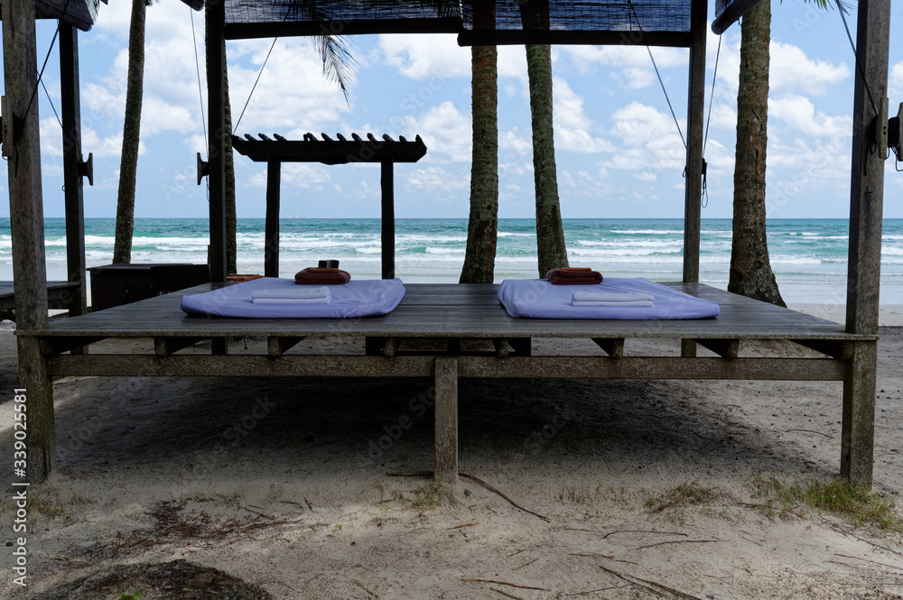 Massage Bench on the Koh Kood Beach