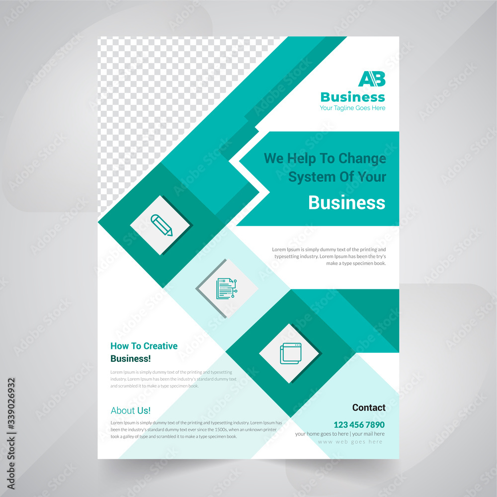 Business flyer design layout template in A4 size. Corporate Concept Design. Business flyer design layout template in A4 size. Corporate Concept Design.