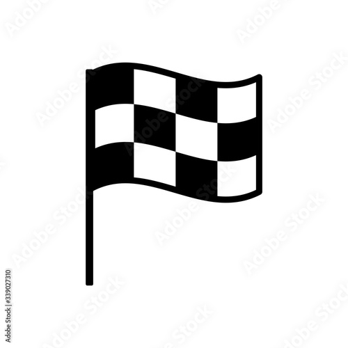 finish flag icon vector template