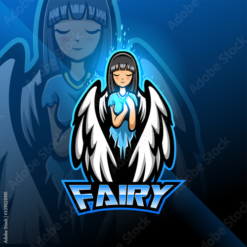 Fairy esport mascot logo design
